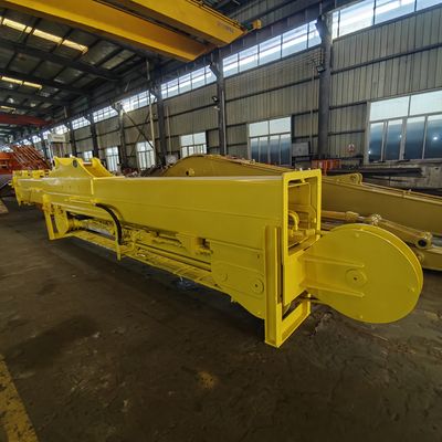 Excavadora con brazo telescópico de tres etapas, brazo y extensión de largo alcance, pluma de largo alcance para excavadora SH370