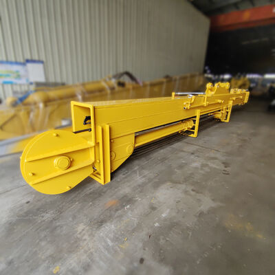 Brazo de demolición de alto alcance con pluma telescópica hidráulica de tres secciones, venta al por mayor de fábrica, 25M, para excavadora 30-50T